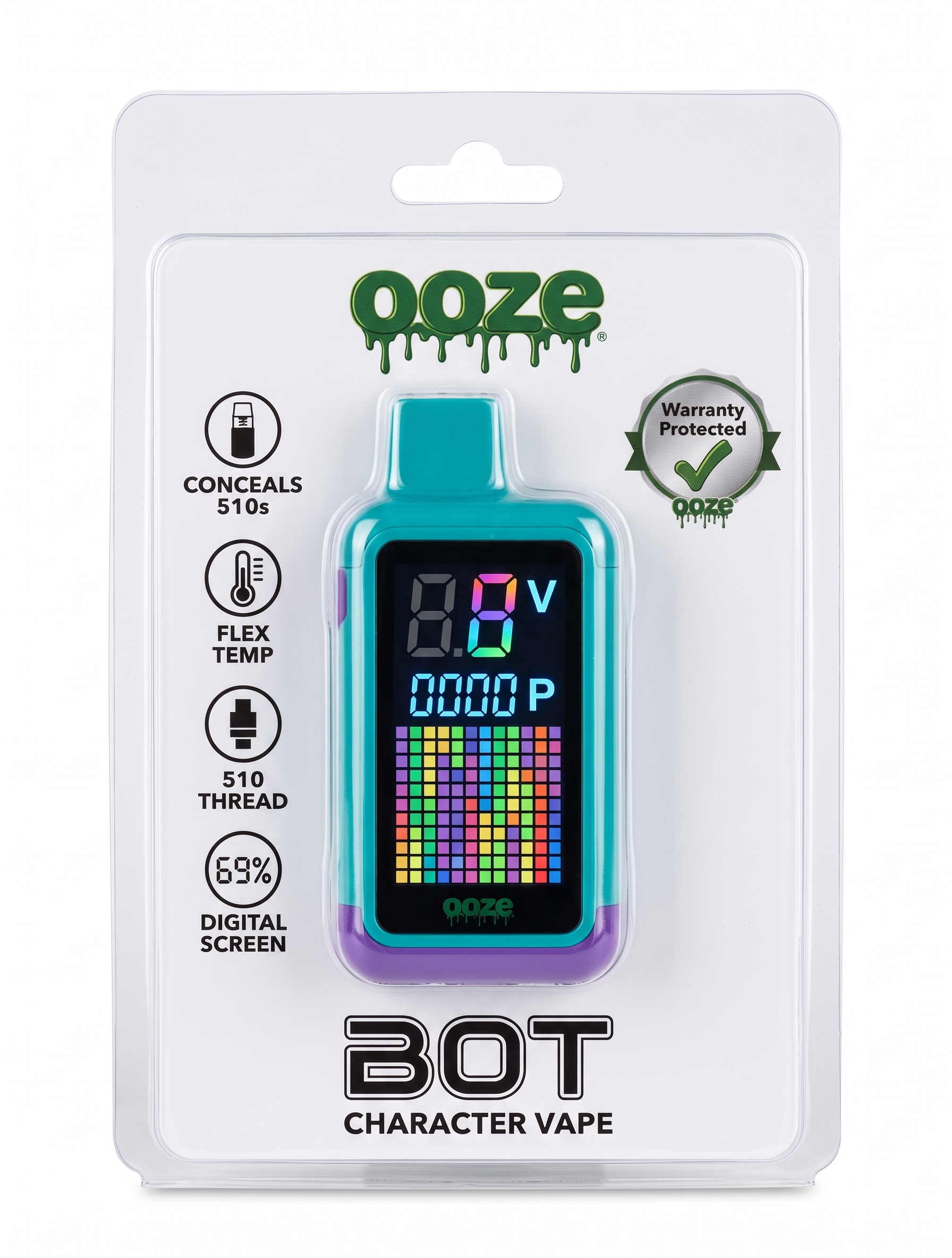Ooze - BOT Character Vape Battery - Concealable 510 Digital Smart Battery